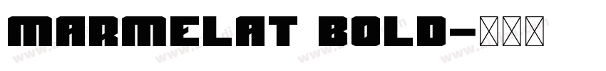 Marmelat Bold字体转换